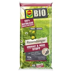 Bio-Rasendünger Unkraut & Moos Stopp 10 kg für 200 m²