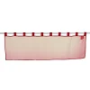 Bistrogardine "Basic" rot-transparent 140 x 48 cm