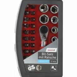 Bit-Satz mit Ratsche, 6,35 mm 1/4