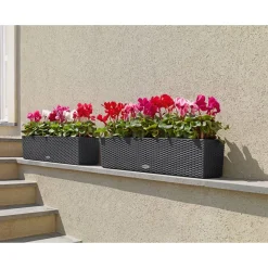 Blumenkasten 'BALCONERA Cottage 80' Kunststoff granitfarben 79 x 19 x 19 cm