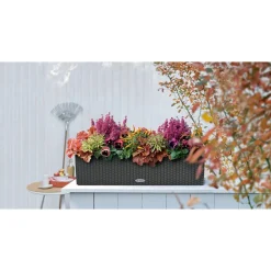 Blumenkasten 'BALCONERA Cottage 80' Kunststoff granitfarben 79 x 19 x 19 cm