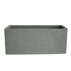 Blumenkasten 'Bosavi' Fibreclay grau 44 x 22 x 20 cm
