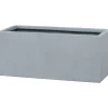 Blumenkasten 'Palomo' Polyfibre Betonoptik grau 50 x 21 x 21 cm