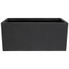 Blumenkasten 'Undara' Polyfibre Steinoptik dunkelgrau 50 x 21 x 21 cm