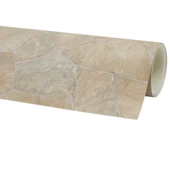 Bodenbelag CV 'Stone' Bruchsteinoptik beige Meterware Breite 2 m