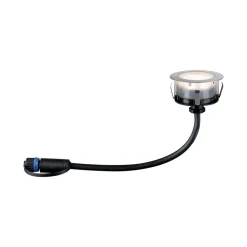 Bodeneinbaustrahler 'Plug & Shine' 50 lm silber Ø 7 cm