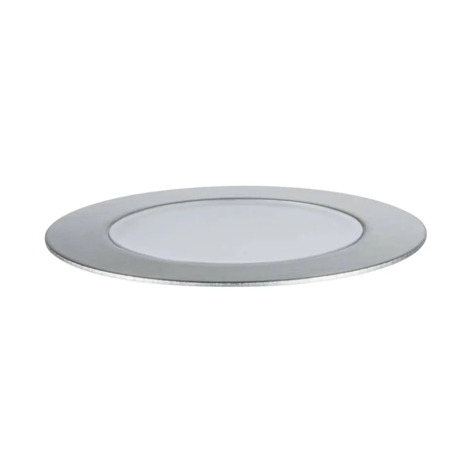 Bodeneinbaustrahler 'Plug & Shine' 50 lm silber Ø 7 cm