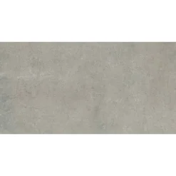Bodenfliese 'Beton Fango' Feinsteinzeug 30,5 x 61 cm grau