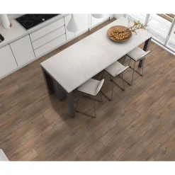 Bodenfliese 'Casa' Feinsteinzeug braun 15 x 90 cm