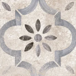 Bodenfliese 'Retro Mesina azul' Feinsteinzeug mehrfarbig 22,5 x 22,5 cm