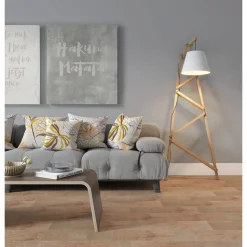 Bodenfliese 'Wood' Feinsteinzeug 18,5 x 59,8 cm beige