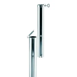 Bodenhülse Aluminium für Sonnenschirm Ø 400 cm