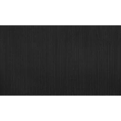 Bodenmatte Uni black 0,65 x 2 m