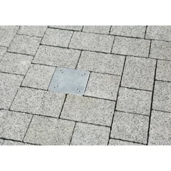 Bodenplatte Stahl 16 x 16 x 40 cm