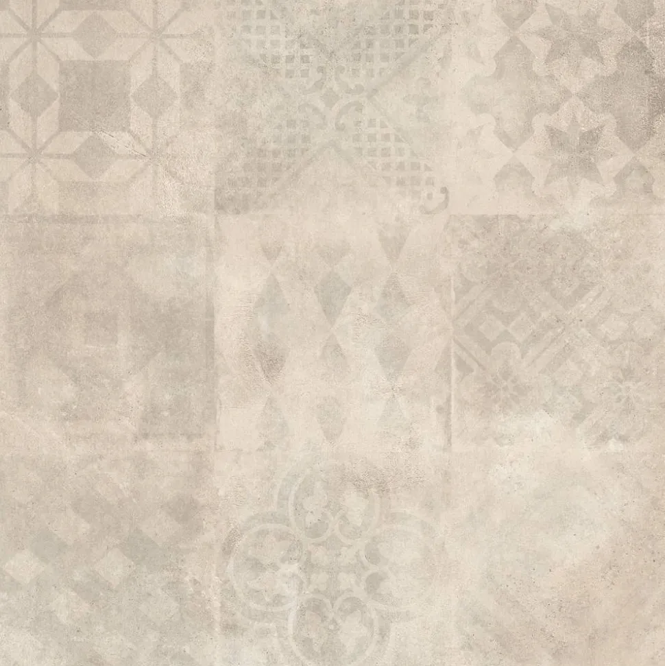 Bodenplatte 'Taina' Feinsteinzeug pearl gemustert 60 x 60 x 2 cm