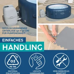 Bodenschutzfliesen-Set 'Lay-Z-Spa®' grau 216 x 216 cm