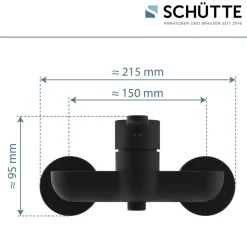 Brausearmatur 'Denver' matt schwarz