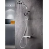 Brausegarnitur 'Aquamaxx Splash' verchromt glänzend silbern/schwarz