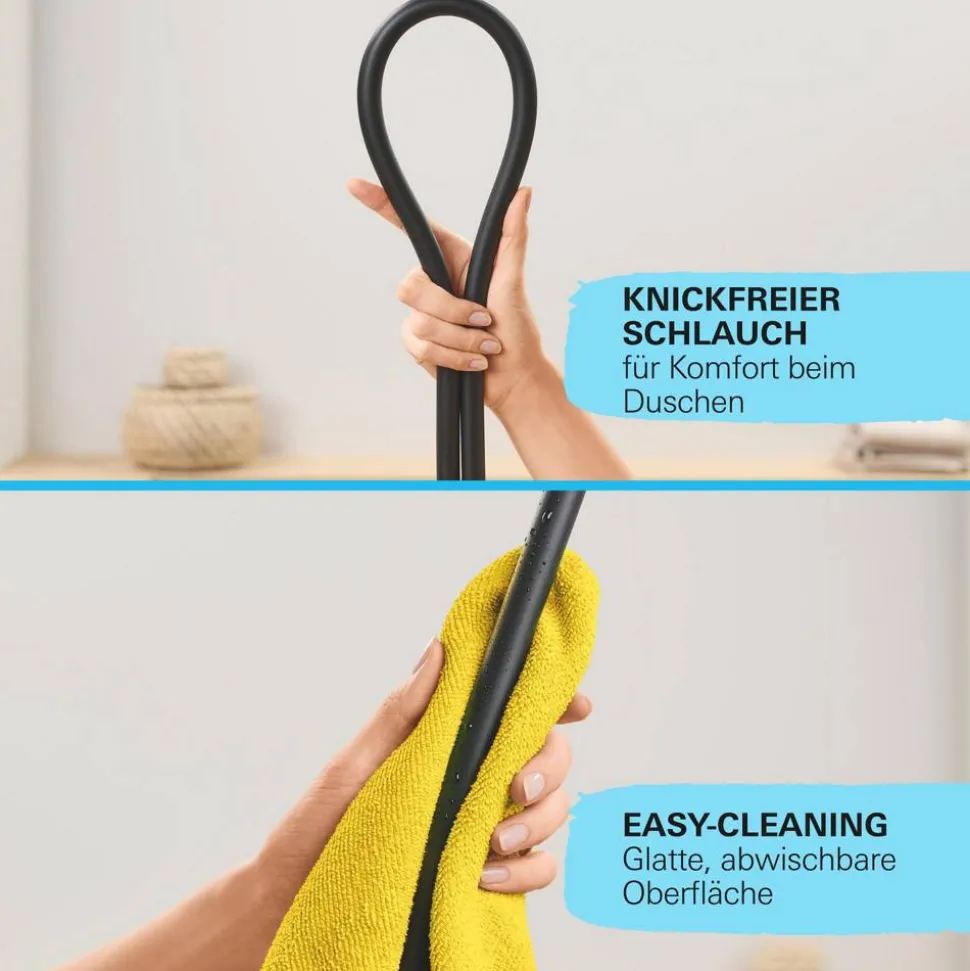 Brauseschlauch 'Vitalioflex Trend' matt schwarz 150 cm