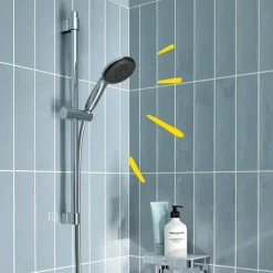 Brausestangenset 'Vitalio Start 110' chromfarben 2 Strahlarten, 60 cm