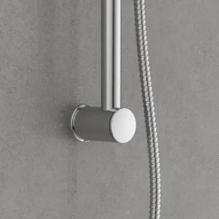 Brausestangenset zum Kleben, verchromt, 3 Strahlarten