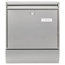Briefkasten 'Borkum-Set 38770 NI' edelstahlfarben 36,2 x 42,2 x 10 cm