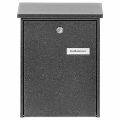 Briefkasten 'Daily 5861 E' grau 22,5 x 30,5 x 7,5 cm