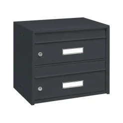 Briefkasten 'Dual Front 821 ANT' anthrazit 40,7 x 36 x 29,2 cm