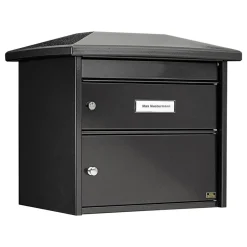 Briefkasten 'Europa 732 E' grau 45,5 x 41,1 x 32,4 cm