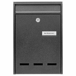 Briefkasten 'Pocket 5871 E' grau 21,5 x 31,5 x 7,5 cm