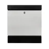 Briefkasten 'Seattle 6848 B+S' schwarz/edelstahlfarben 36,4 x 40,5 x 11 cm
