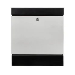Briefkasten 'Seattle 6848 B+S' schwarz/edelstahlfarben 36,4 x 40,5 x 11 cm