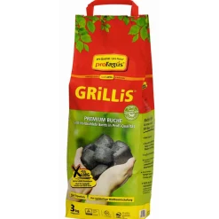 Buchen-Grillholzkohlebriketts 'Grillis' 3 kg