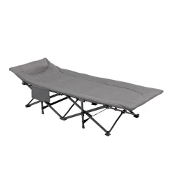 Campingbett klappbar grau 185 x 67 x 38 cm