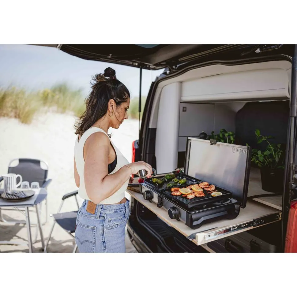 Campingkocher 'Ryda 2Z' 52 x 9,5 x 32 cm inklusive Grillplatte