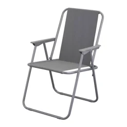 Campingstuhl 'Siesta' klappbar Stahl anthrazit 63 x 75 x 52 cm
