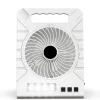 Camping-Ventilator weiß Solarpanel Front-/Seitenleuchten 19 x 25 cm
