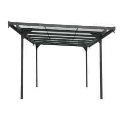 Carport anthrazit 299 x 496 x 226 cm