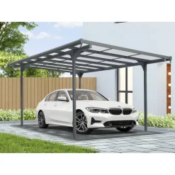 Carport anthrazit 299 x 496 x 226 cm