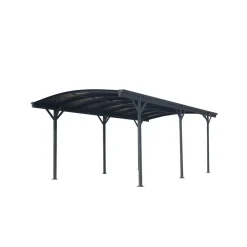 Carport 'Bergen' mit Runddach anthrazit Aluminium 505 x 300 x 220 cm