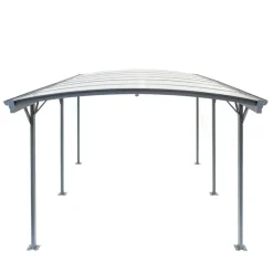 Carport 'Bergen' mit Runddach anthrazit Aluminium 505 x 300 x 220 cm