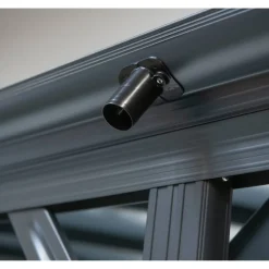 Carport 'Bergen' mit Runddach anthrazit Aluminium 505 x 300 x 220 cm