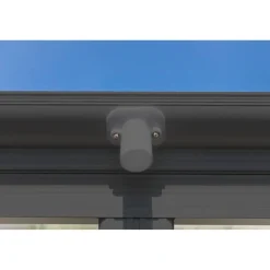 Carport 'Helsinki' mit Flachdach anthrazit Metall 503 x 305 x 232 cm