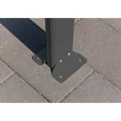 Carport 'Helsinki' mit Flachdach anthrazit Metall 503 x 305 x 232 cm