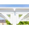 Carport 'Helsinki' mit Flachdach weiß Metall 503 x 305 x 232 cm