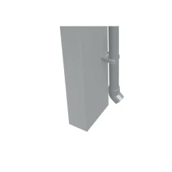 Carport 'Wing 80' Aluminium silbern 531,4 x 260 x 275,7 cm