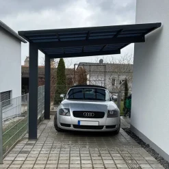Carport 'Wing 80' anthrazit 276 x 531 x 284 cm