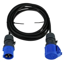 CEE-Verlängerungskabel schwarz/blau 5 m 3-polig