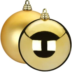 Christbaumschmuck goldfarben Ø 25 cm 2 Stück
