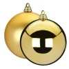 Christbaumschmuck goldfarben Ø 15 cm 2 Stück